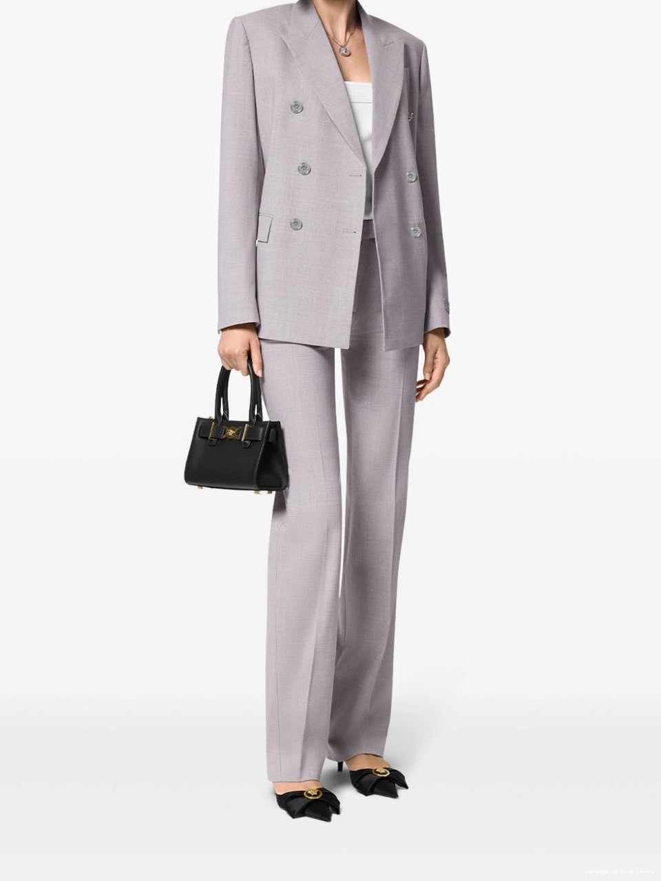 Affordable chambray blazer Versace double-breasted Women 0429